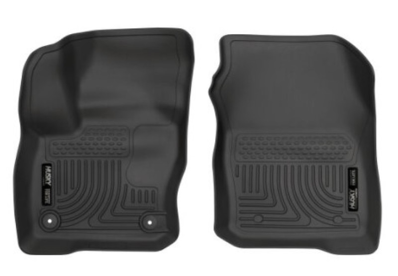 Ford Focus Floor Mats - Front - Husky Liners - X-act Contour Series - Black - `12-`15